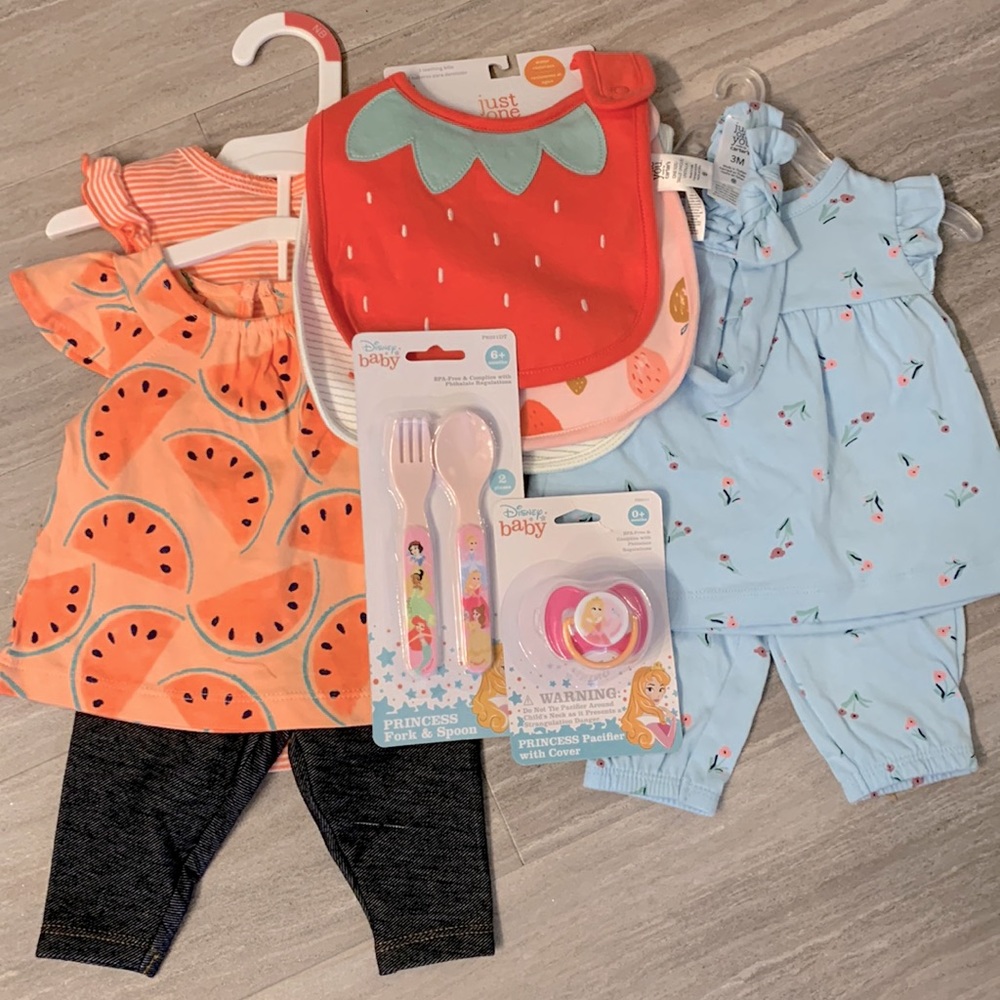NWT Carter's Pastel Baby Matching Gift Sets & Accessories